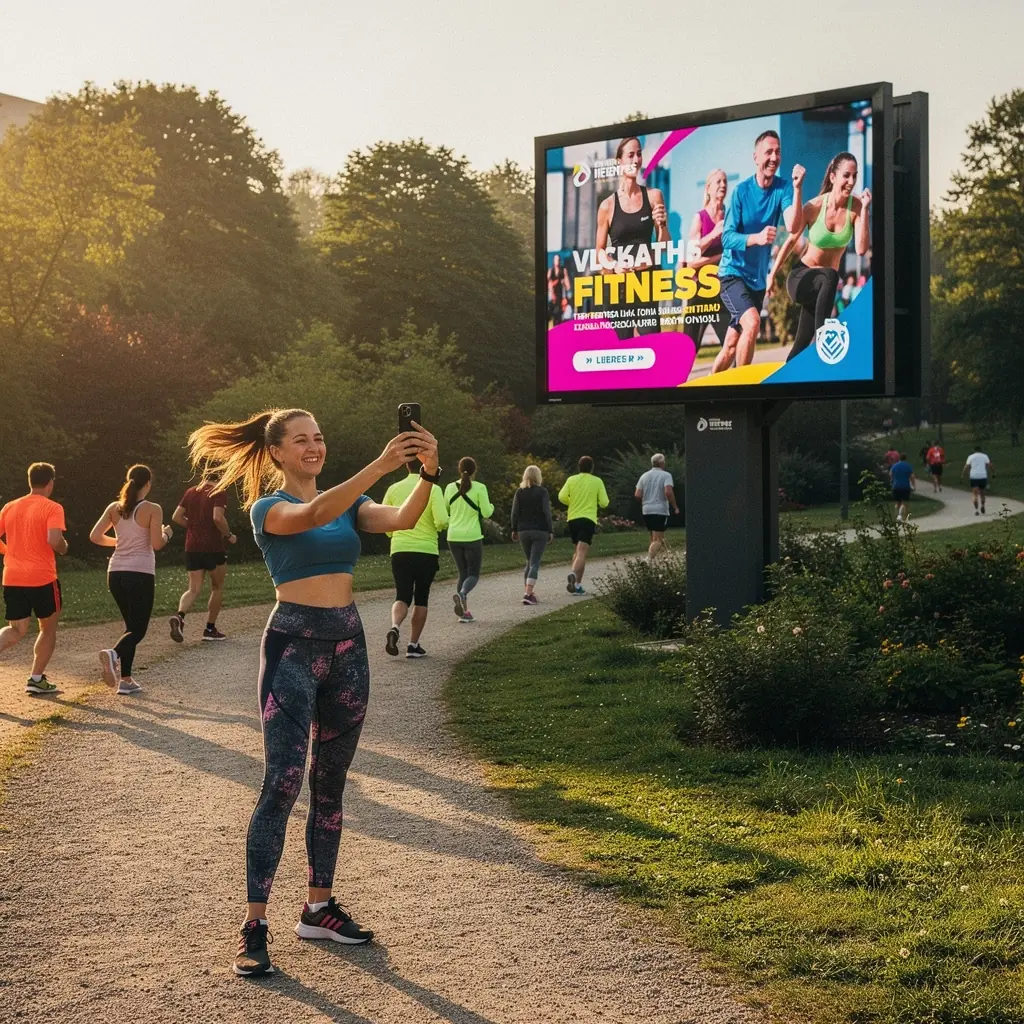 KreativnГ­ design billboardu se zamД›Е™enГ­m na ekologickГ© produkty